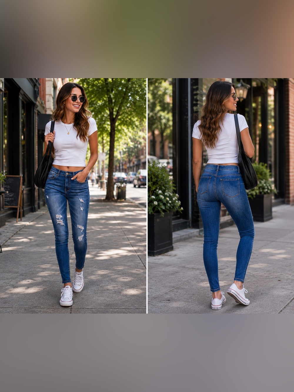 Wax Jean Junion's 'Butt, I Love You' Destructed Skinniest Blue Jeans